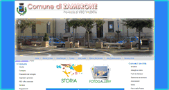 Desktop Screenshot of comune.zambrone.vv.it